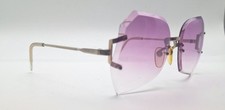 Vintage Gold Butterfly Rimless Metal Sunglasses FRAMES ONLY Taiwan