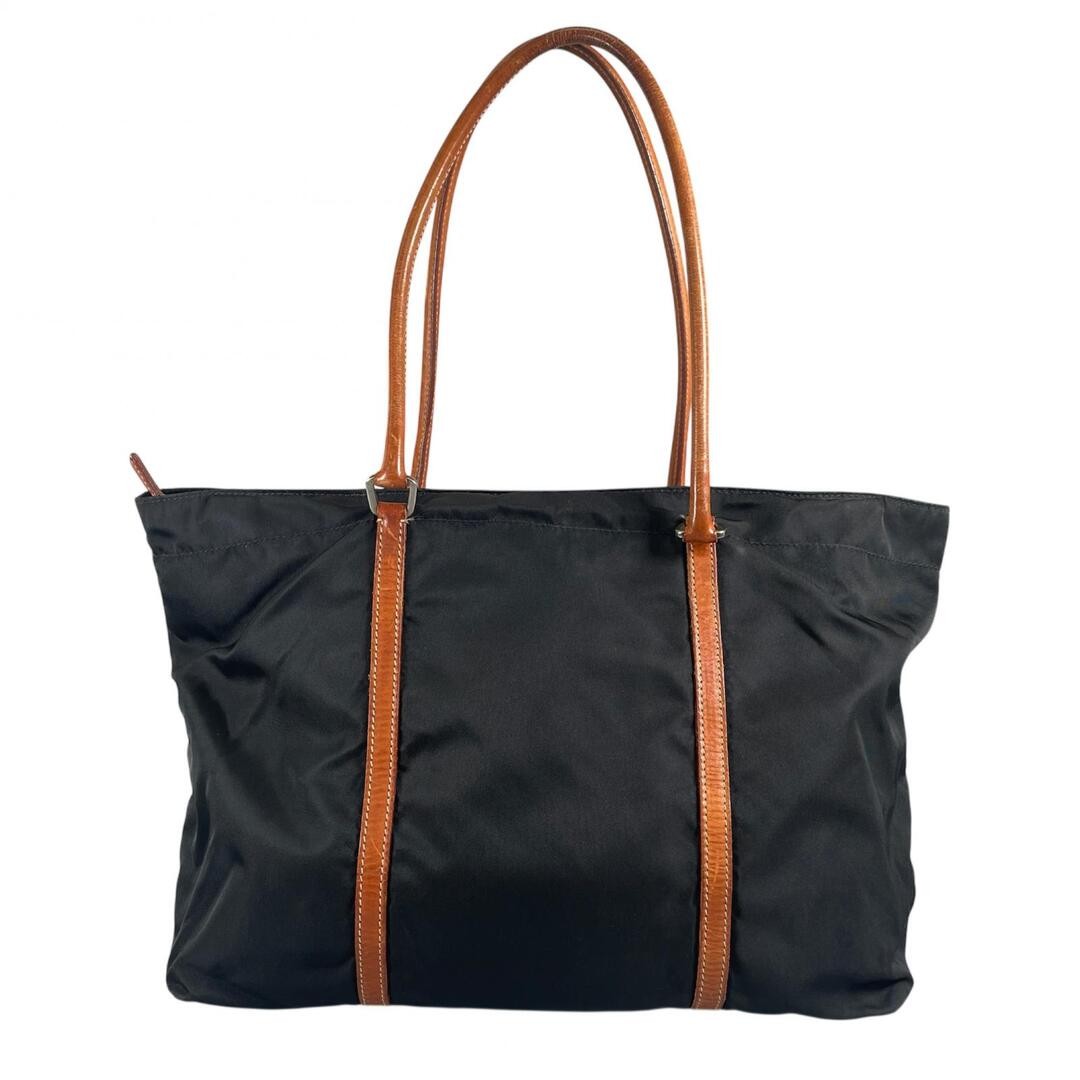 PRADA BR2311 handbag nylon black ladies used thumbnail 2