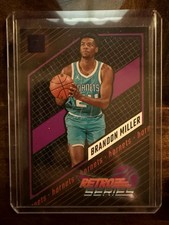 2023-24 Donruss Retro Series Purple Press Proof Brandon Miller #3 Rookie RC 12ri