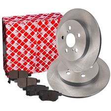 FEBI Bremsscheiben 259mm Beläge Hinten für TOYOTA PRIUS W3 W5 COROLLA E15 E18