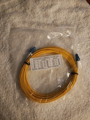 Patchcord LC/UPC-LC-UPC-SM Duplex 1.6 mm L=35 Ft Yellow