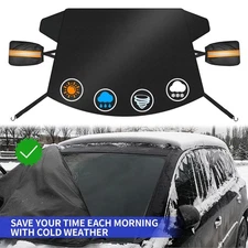 4 Layers For Ford Edge Windshield Snow Cover Frost Guard with Side Mirror Covers
