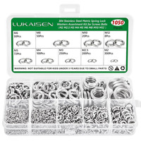 1050 Stk Unterlegscheiben Set, Federringe, SpiralföRmige Federscheiben, Unterleg
