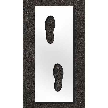 Rae Stl-108-12414 Pavement Stencil, Foot Steps, Stl-108-12414
