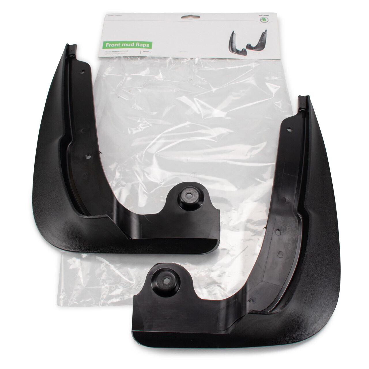 SKODA YETI 5L 2009-2017 GENUINE FRONT MUD FLAP SET RIGHT O/S LEFT N/S KEA630001