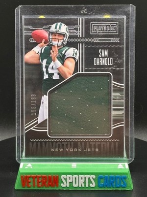 2018 Playbook Mammoth Material Rookie Patch Relic Sam Darnold #198/199- Jets RC