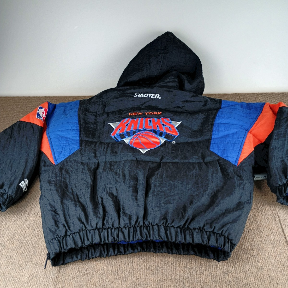 Vintage 90's New York Knicks Starter Jacket NBA Pullover Quarter
