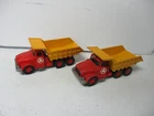 Matchbox Lesney 2X King-Size K-19 Scammell Dump Truck, used C7+, see base, loose