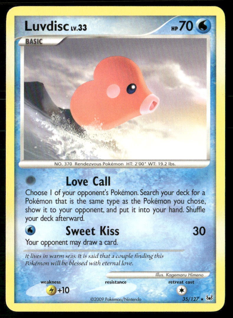 LUVDISC 35/127 RARE PLATINUM POKEMON LP