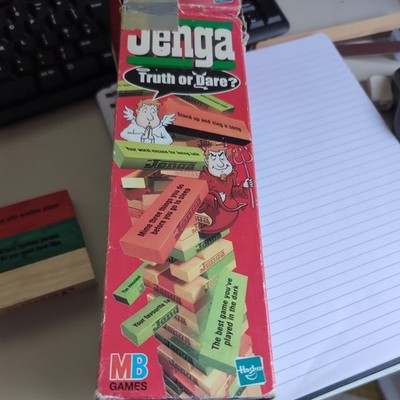 Jenga Wahrheit oder Pflicht? Edition Hasbro MB Spiele Strategie - 2000 - ohne Bleistift 