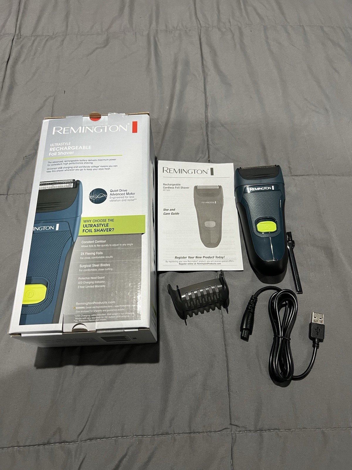Remington PF7320 Remington Ultrastyle Rechargeable Foil Shaver, Green