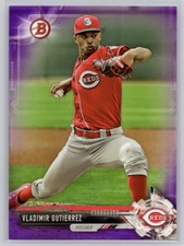 2017 BOWMAN DRAFT #BD-69 VLADIMIR GUTIERREZ PURPLE CINCINNATI REDS /250