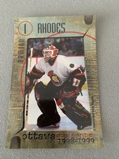 1998-99 Ottawa Senators NHL Hockey Team Issued Postcard - Damian Rhodes