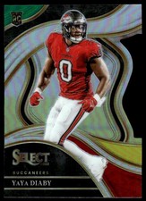 YaYa Diaby 2023 Panini Select #204 Buccaneers Insert ? SEE SCAN! FREE SHIPPING
