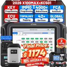 2026 XTOOL X100MAX KC501 Auto Key Programming...