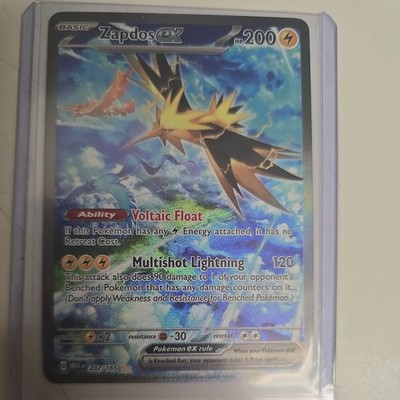 Zapdos ex 202/165 Pokemon 151 Scarlet & Violet 151 SIR Alt Art | eBay