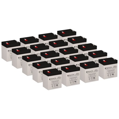 12V Sealed Lead Acid Battery Set of 20 SP12-5 (T1) SigmasTek Absorbent Glass Mat