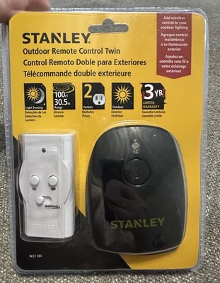 Stanley Outdoor Remote Control Twin New In Package 