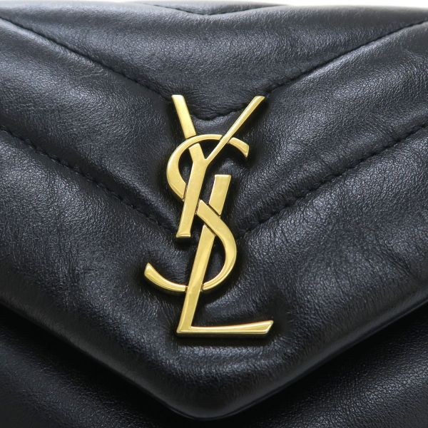 AUTENTICA BORSA GIOCATTOLO SAINT LAURENT PARIS LULU 467072 BORSA A TRACOLLA DONNA PELLE NERA