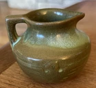 Frankoma 555 Eagle Mini Pitcher Shades of Green  2½" Tall * Excellent Condition