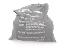 Pair Of Titan Chain Light Truck Wide Base Tire Chains 3229 7mm 27570-18 Pair Of Titan Chain Light Truck Wide Base Tire Chains 3229 7mm 27570-18