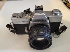 Vintage Minolta srTmc-II 35mm Camera MD rokkor -x 50mm Lens- Untested
