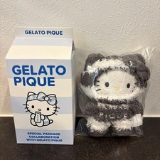 Sanrio House Hello Kitty Plush Charm Gelato Pique Collaboration Black New