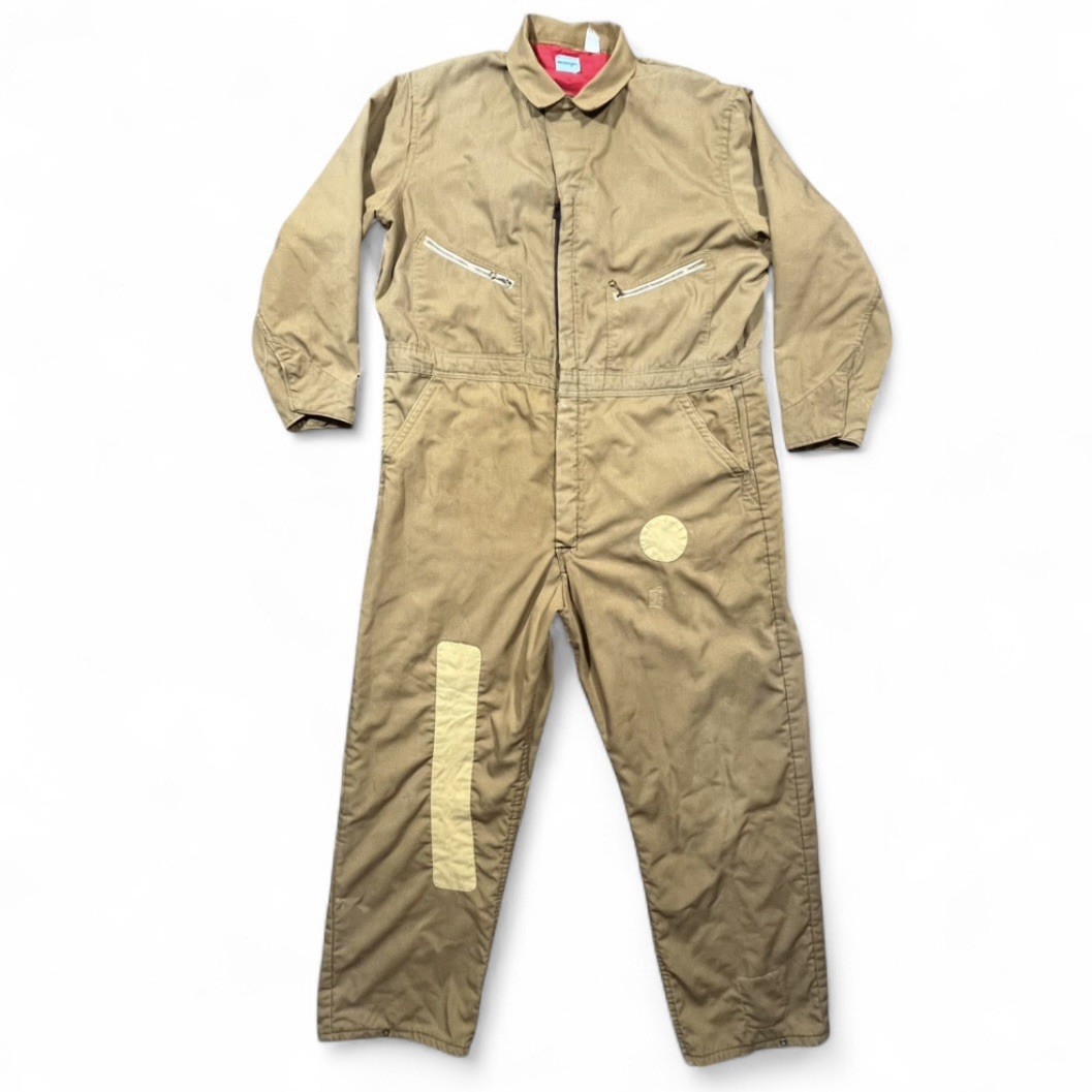 Vintage 80s Wrangler Jumpsuit Coveralls Mens 44 Green Workwear