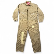 Vintage 80s Wrangler Jumpsuit Coveralls Mens 44 Green Workwear Mechanic Made USA