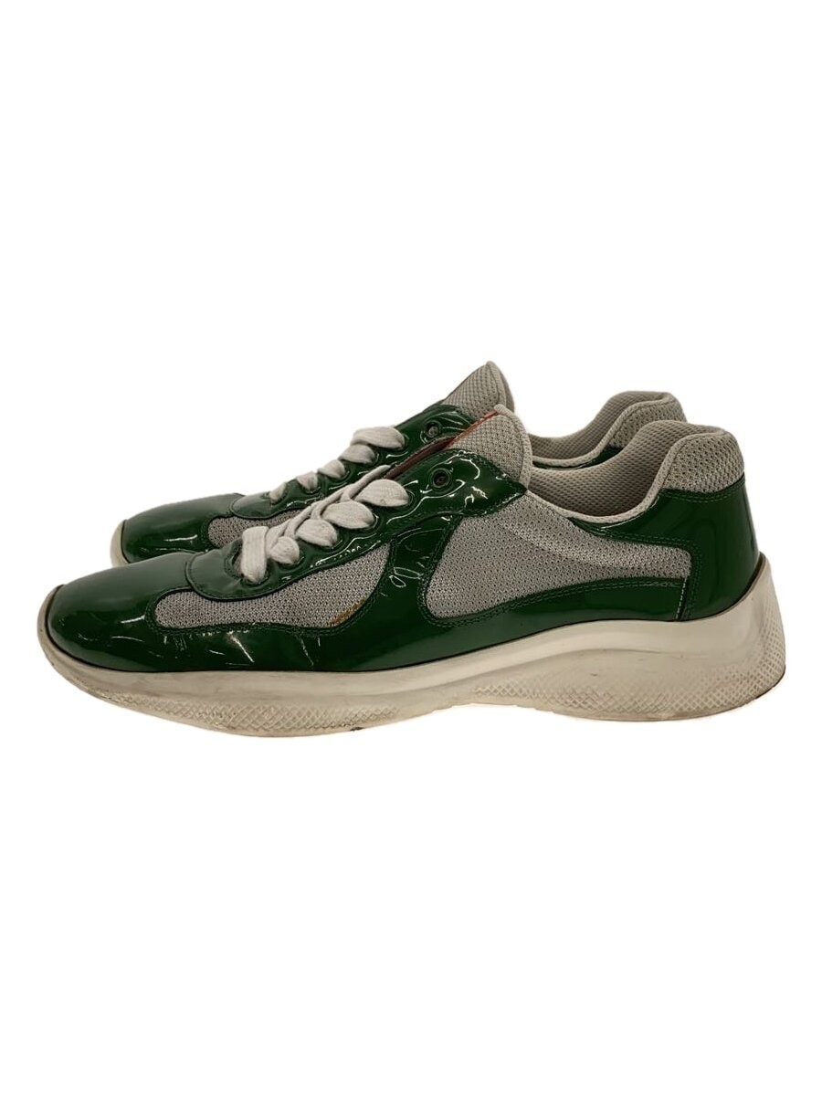 PRADA Green PVC Low-Top Sneakers Style 4E3400