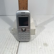 Nokia 6030 Vintage Silver Cell Phone Mobile untested