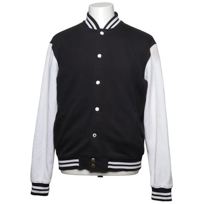 Urban Classics, Collegejacke, Herren, Größe: L, Schwarz/Weiß, Streifen #xWG