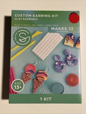 DIY Earring Craft Set Make Your Own Age 13 Craft Smith Clay  Tool New