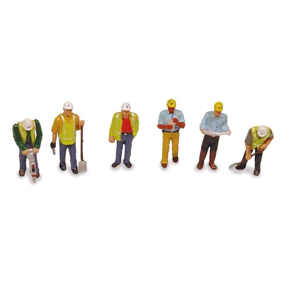 OO Gauge Figures Civil Engineers Bachmann 36-052 Scenecraft Model Railway People