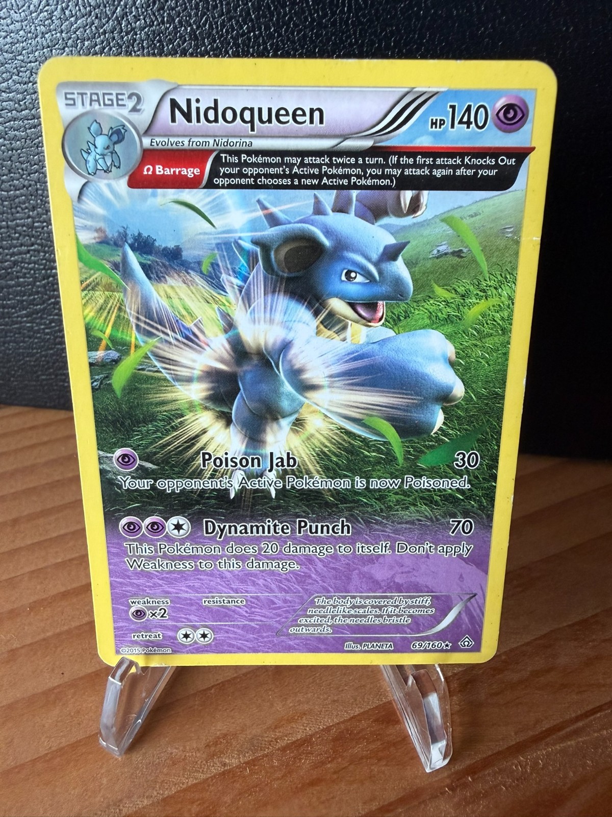 Nidoqueen 69/160 Rare Primal Clash Pokemon Moderately Played MP