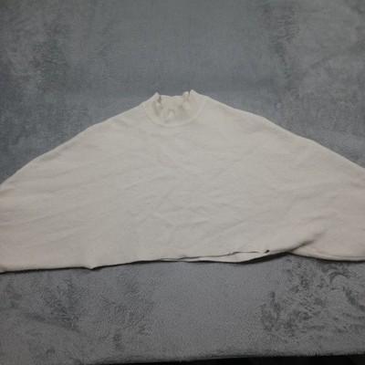 Milly Sweater Womens Small Cropped White Wool Blend Pullover