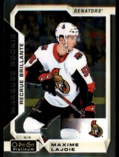 2018-19 O-Pee-Chee Platinum #187 Maxime Lajoie RC - HKY