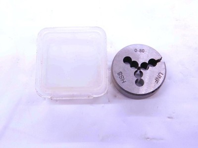 0 - 80 UNF HSS ROUND SPLIT ADJUSTABLE DIE THREADING #0 .060 THREAD CHASING