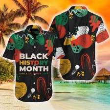 African American Heritage Hawaiian Shirt Summer Beach Aloha Shirt