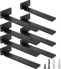 Heavy Duty Floating Shelf Brackets 8-Inch 1/5 Thick Hidden Shelves Hardware