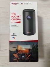 Image of Anker Nebula Capsule 3 The Pocket Cinema Mobile Projector Google TV Android r#