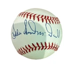 Sudden Sam McDowell Autographed Bobby Brown American League Baseball Indians