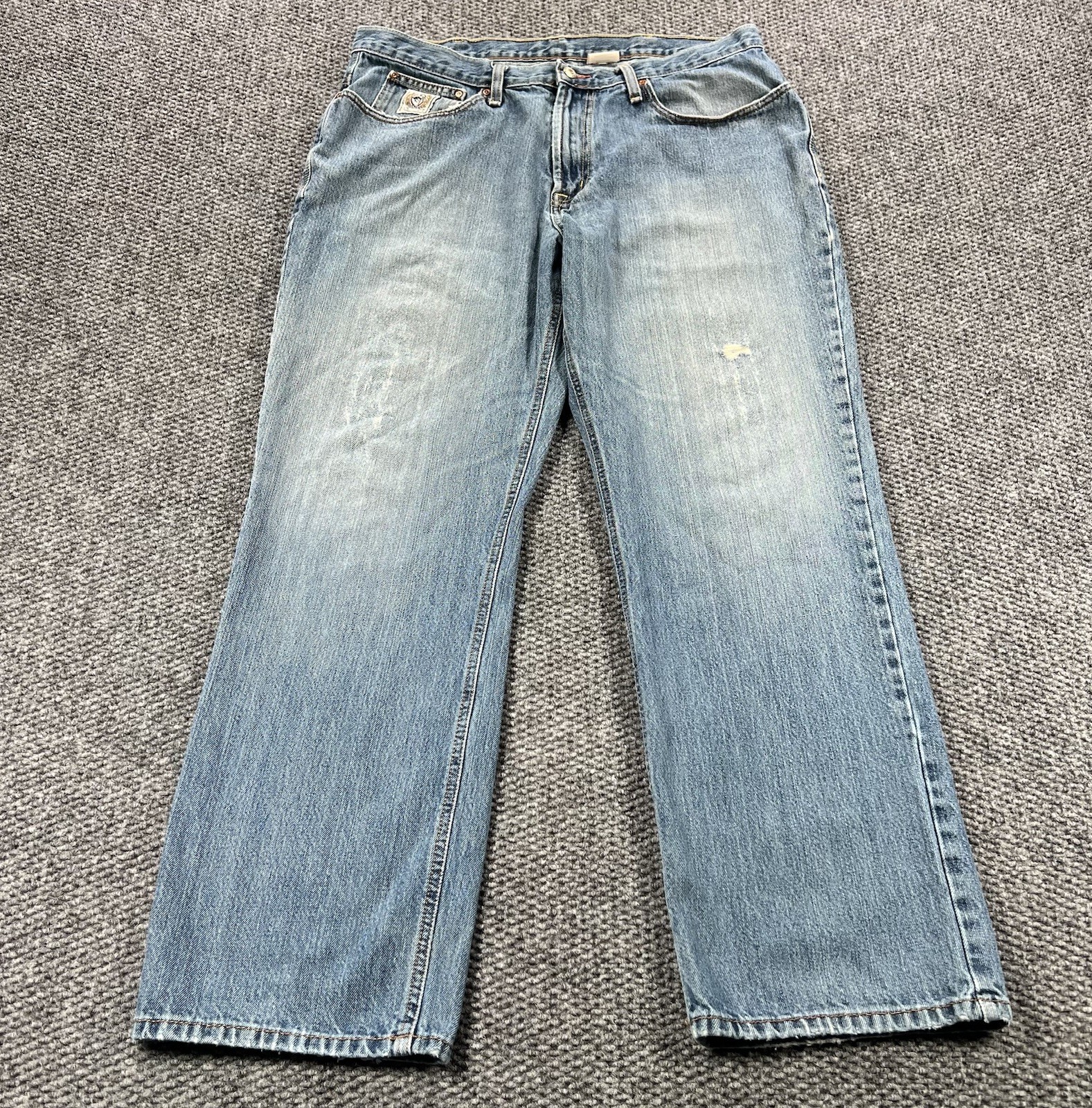 Cinch Jeans Mens 38x32 Blue Western Straight Leg Work White Label Wear