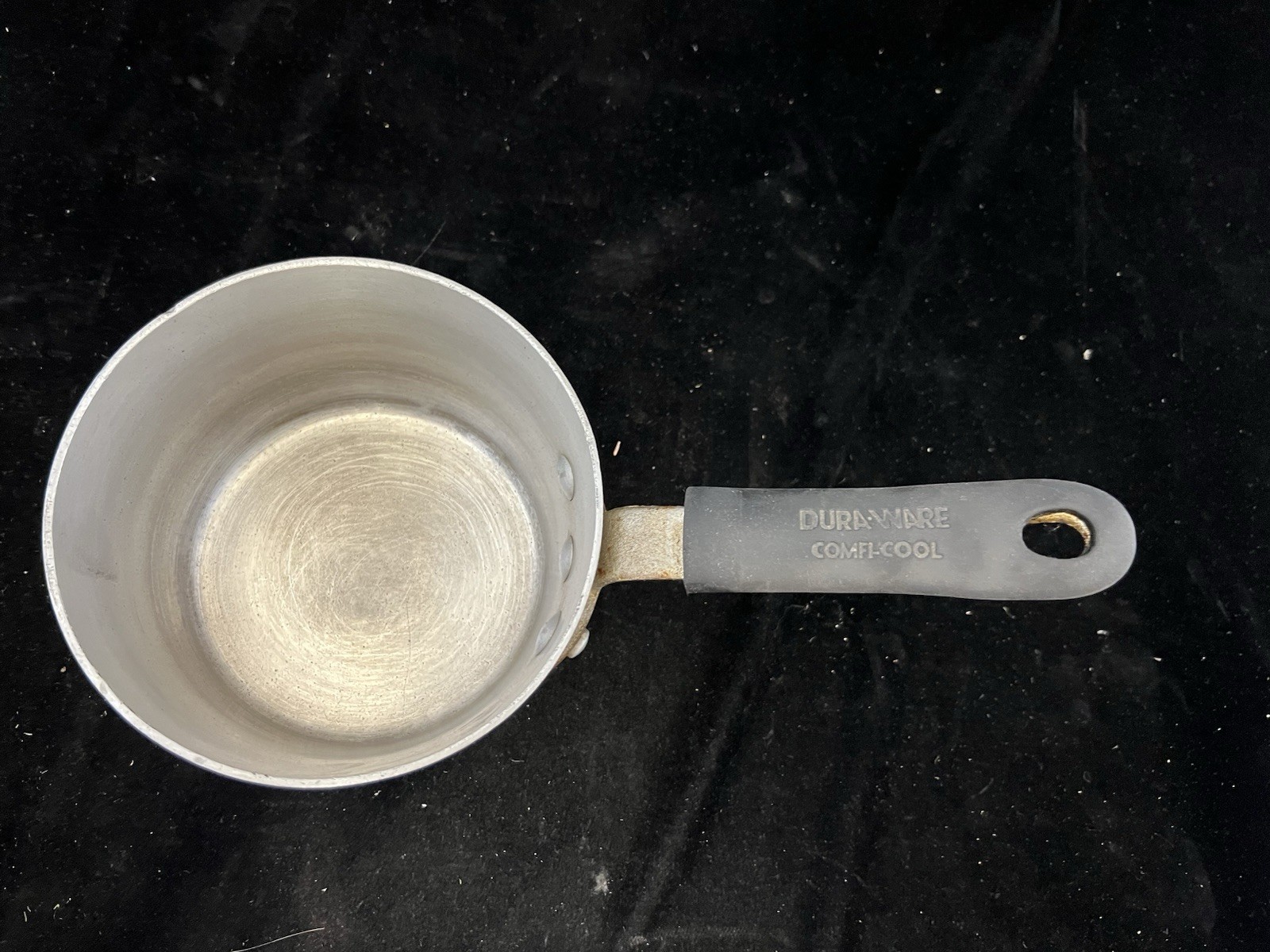 Dura Ware Aluminum Pan 6” Dia 4” Tall With Comfi-Cool Handle No Lid