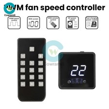 4Pin Fan PWM Speed Controller Digital Display Remote Control DC/Type-C PD QC