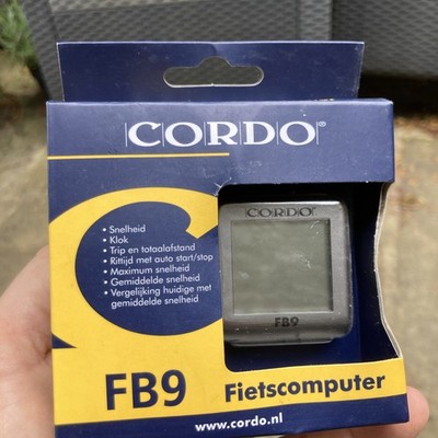Cordo FB9 9 Funktionen Fahrradcomputer Silber - Geschwindigkeit / Max Geschwindigkeit / Distanz & mehr
