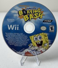 SpongeBob's Boating Bash (Nintendo Wii, 2010) Disc Only Tested Minor Scratches