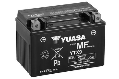 Yuasa YTX9 AGM Batterie 12V 8AH WC - Einbaufertig (YTX9-BS GTX9-BS FTX9-BS CT...