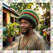 Knitted Rasta Hat Tam drs / 24cm knitted Dreadlocks Tam Roots Reggae Dub