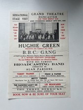 Vintage rare 1930s Doncaster Grand Theatre poster - BBC Gang Hughie Green